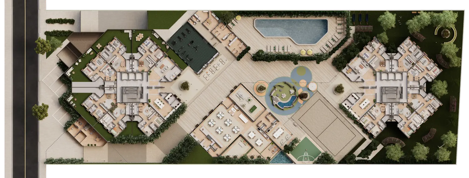 Perspectiva do Amalfi Residence Maringá no Jardim Santa Rosa — imagens oficiais do empreendimento