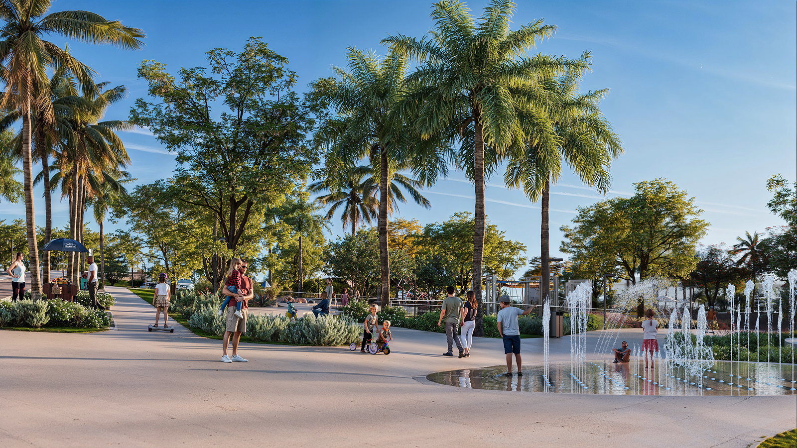 Praça de lazer e convivência do Aruna Bioma em Porto Rico PR