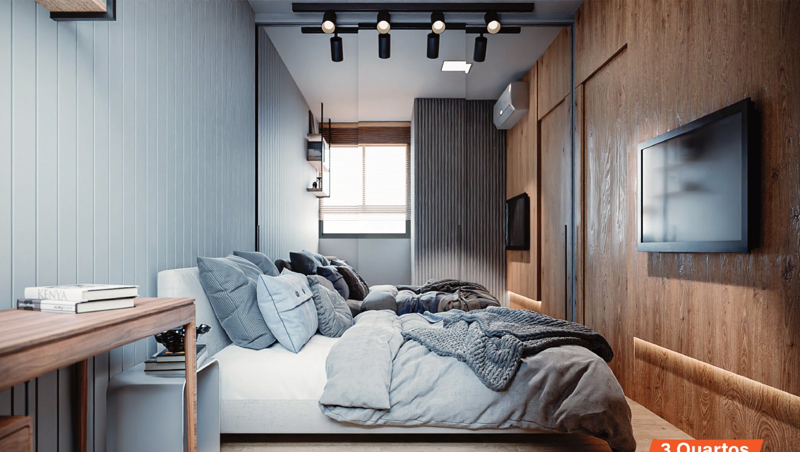 Quarto jovem do apartamento Atto Sette