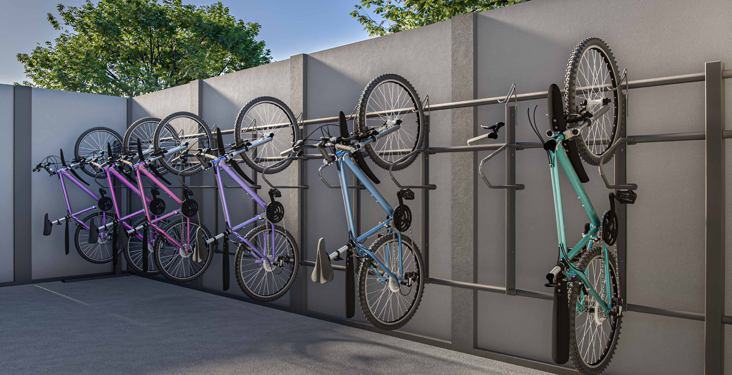 Bicicletário do Avalon Residencial em Maringá/PR — mobilidade sustentável
