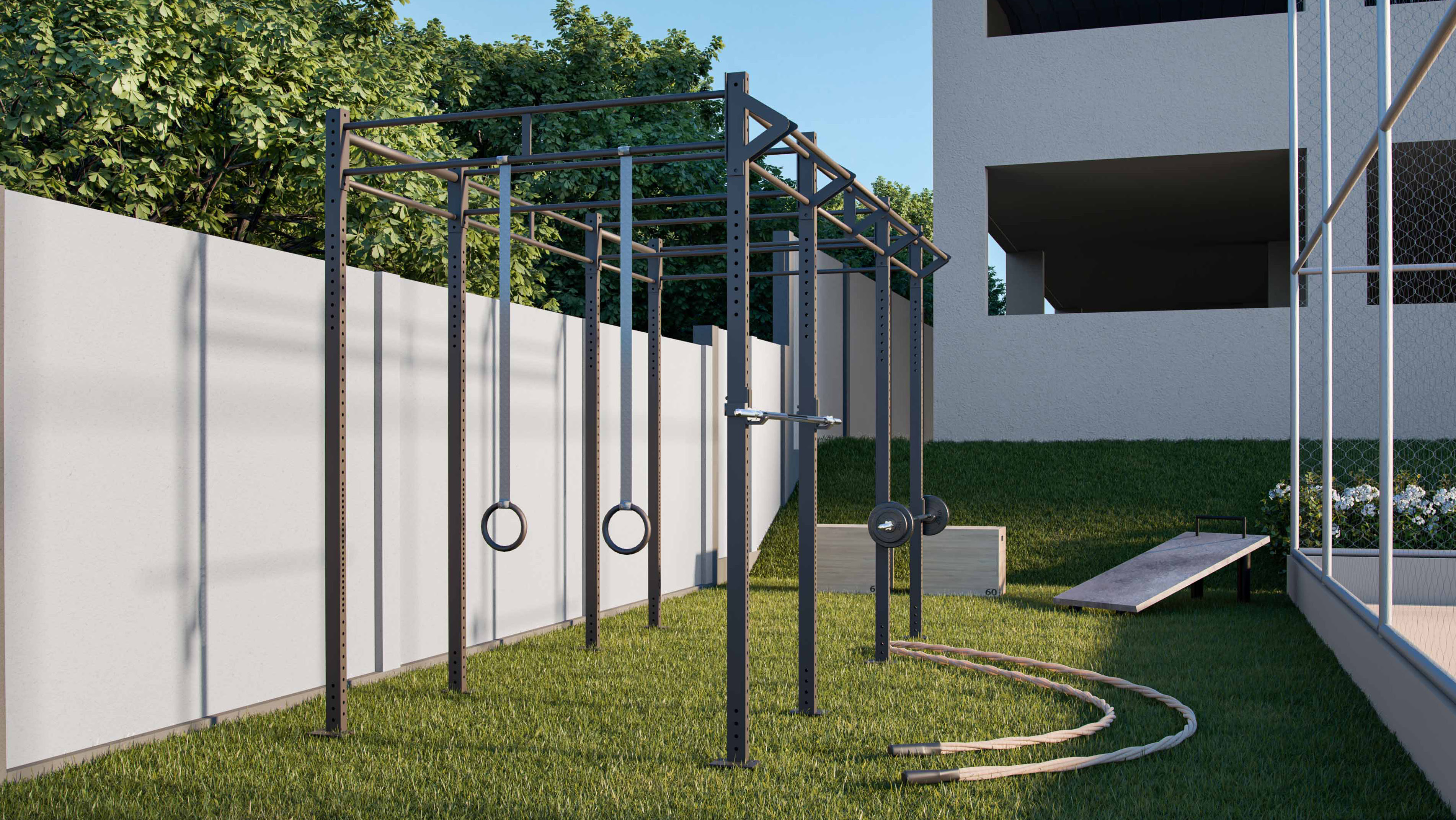 Área de cross training do Avalon Residencial em Maringá — lazer mobiliado