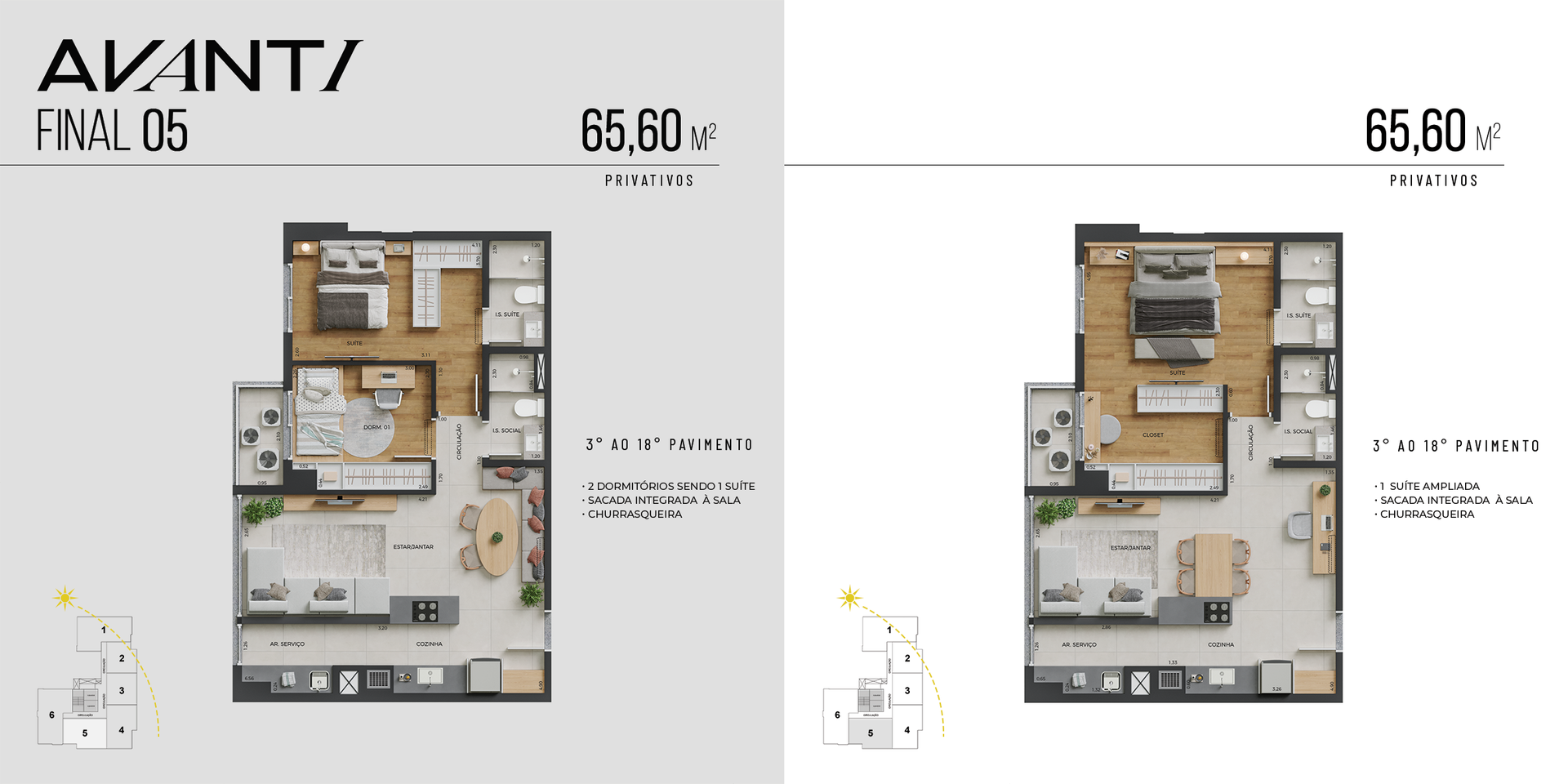 Variação de layout flexível Avanti Ciplart Maringá