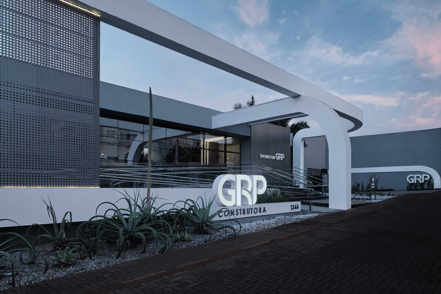 Showroom GRP Construtora em Maringá — sede da construtora