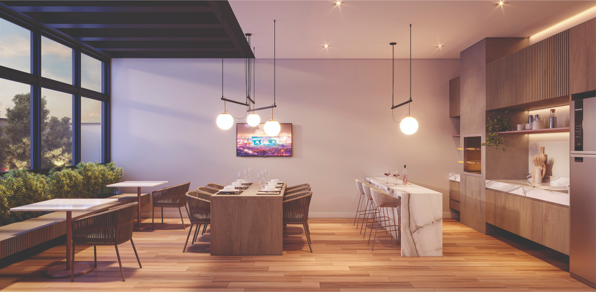 Espaço churrasqueira gourmet AYA Batel Curitiba