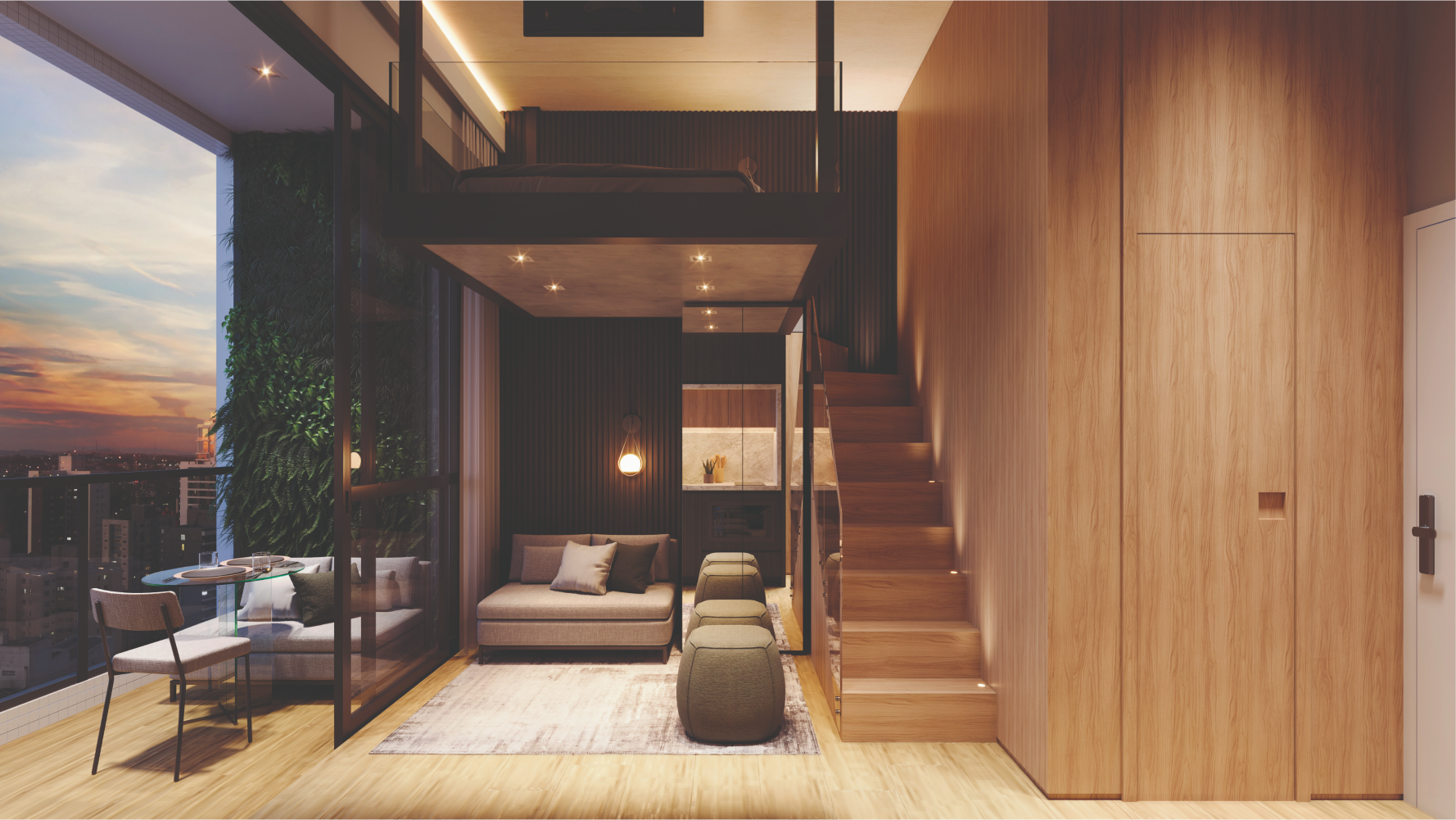 Studio AYA Residences Emiliano em Curitiba Batel