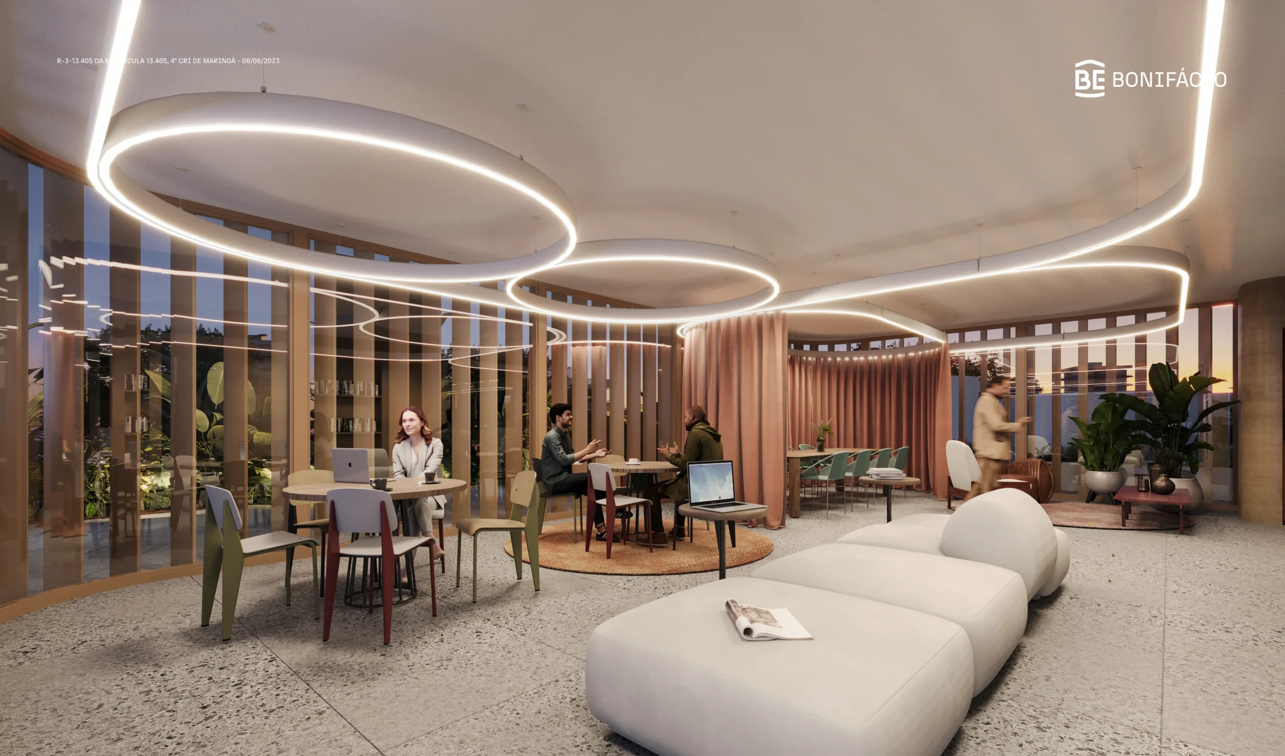 Espaço coworking BE Bonifácio Maringá