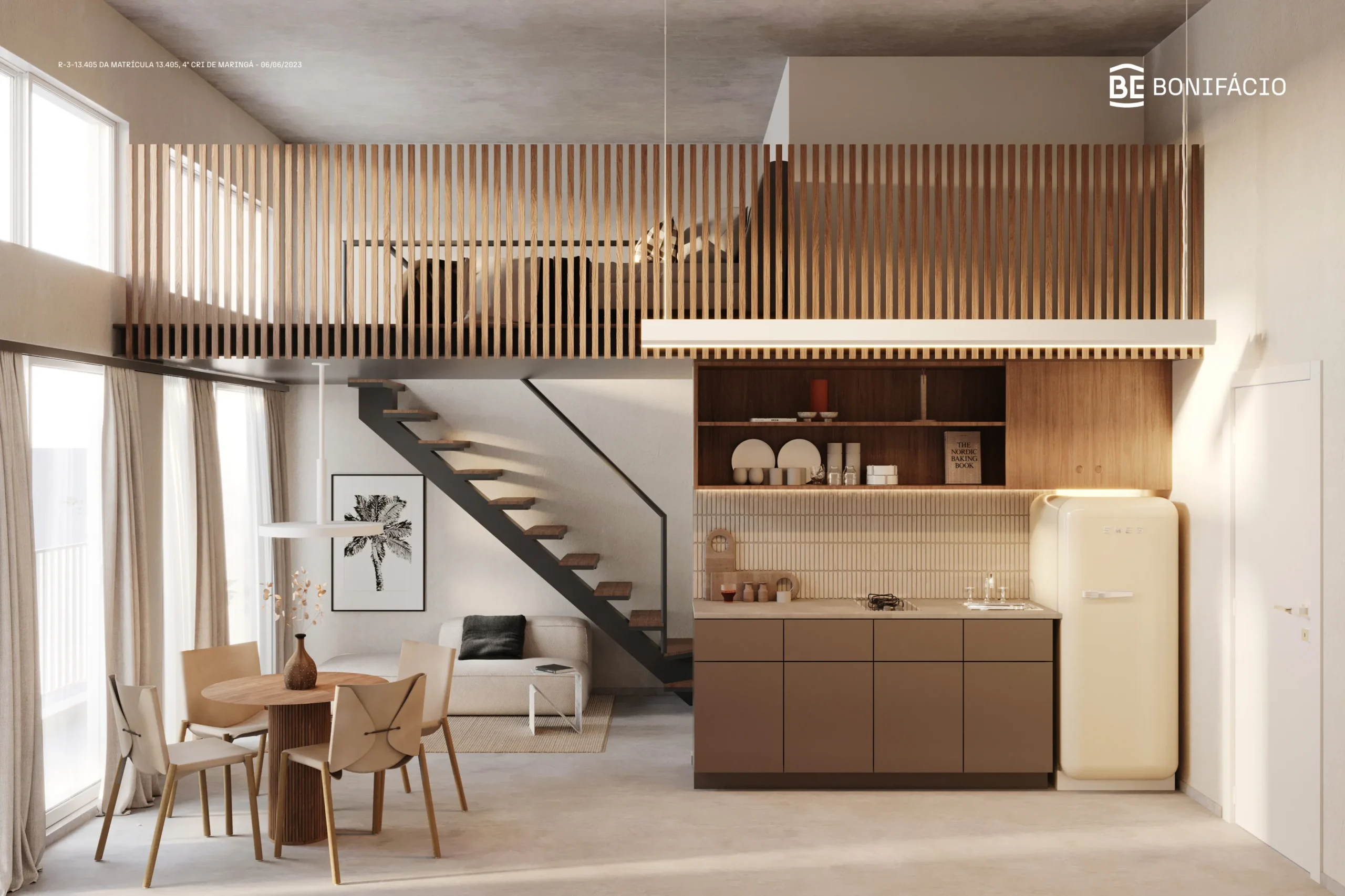 Loft com mezanino BE Bonifácio Maringá