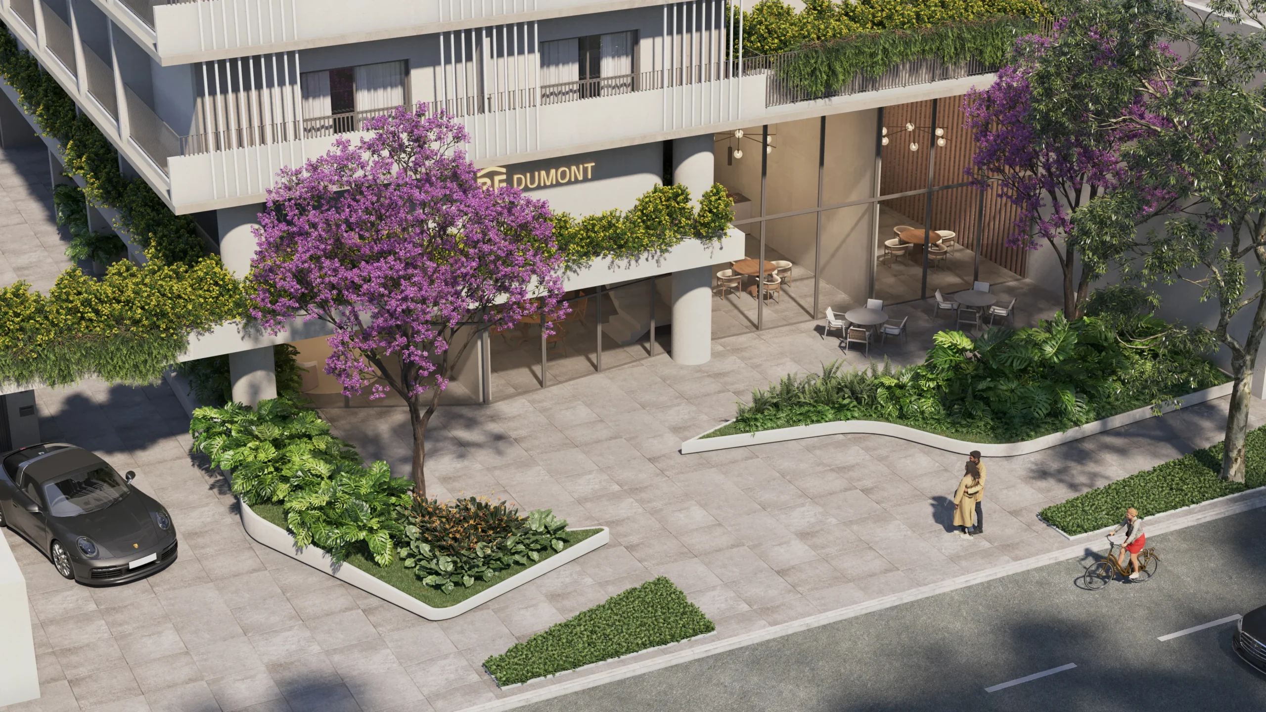 Fachada do empreendimento BE Dumont