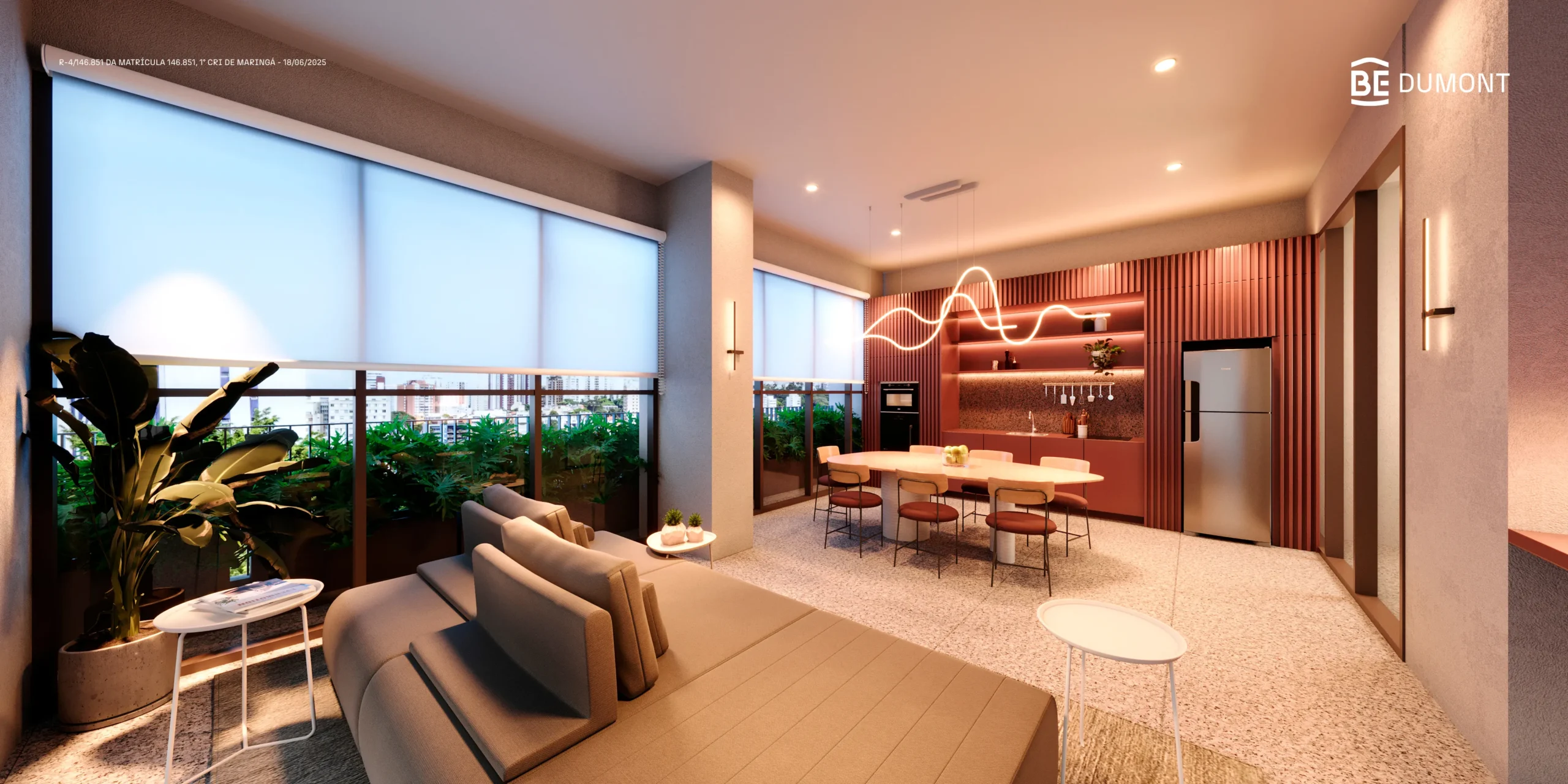 Espaço gourmet do BE Dumont