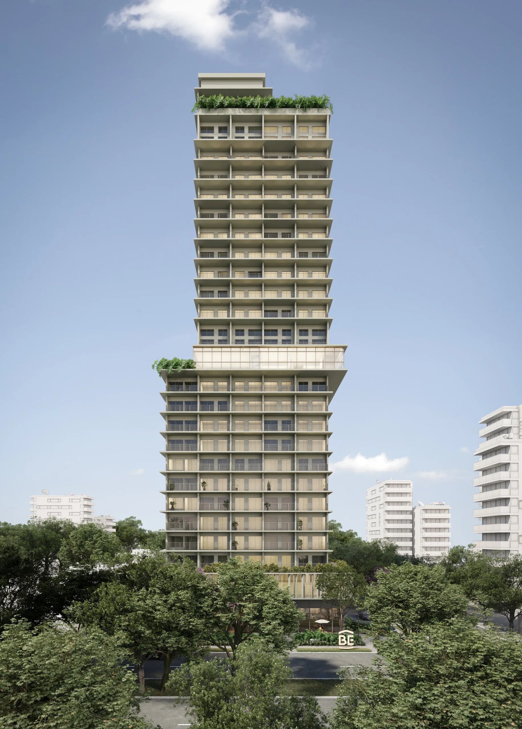 Fachada frontal do BE São Paulo na Av. São Paulo em Maringá