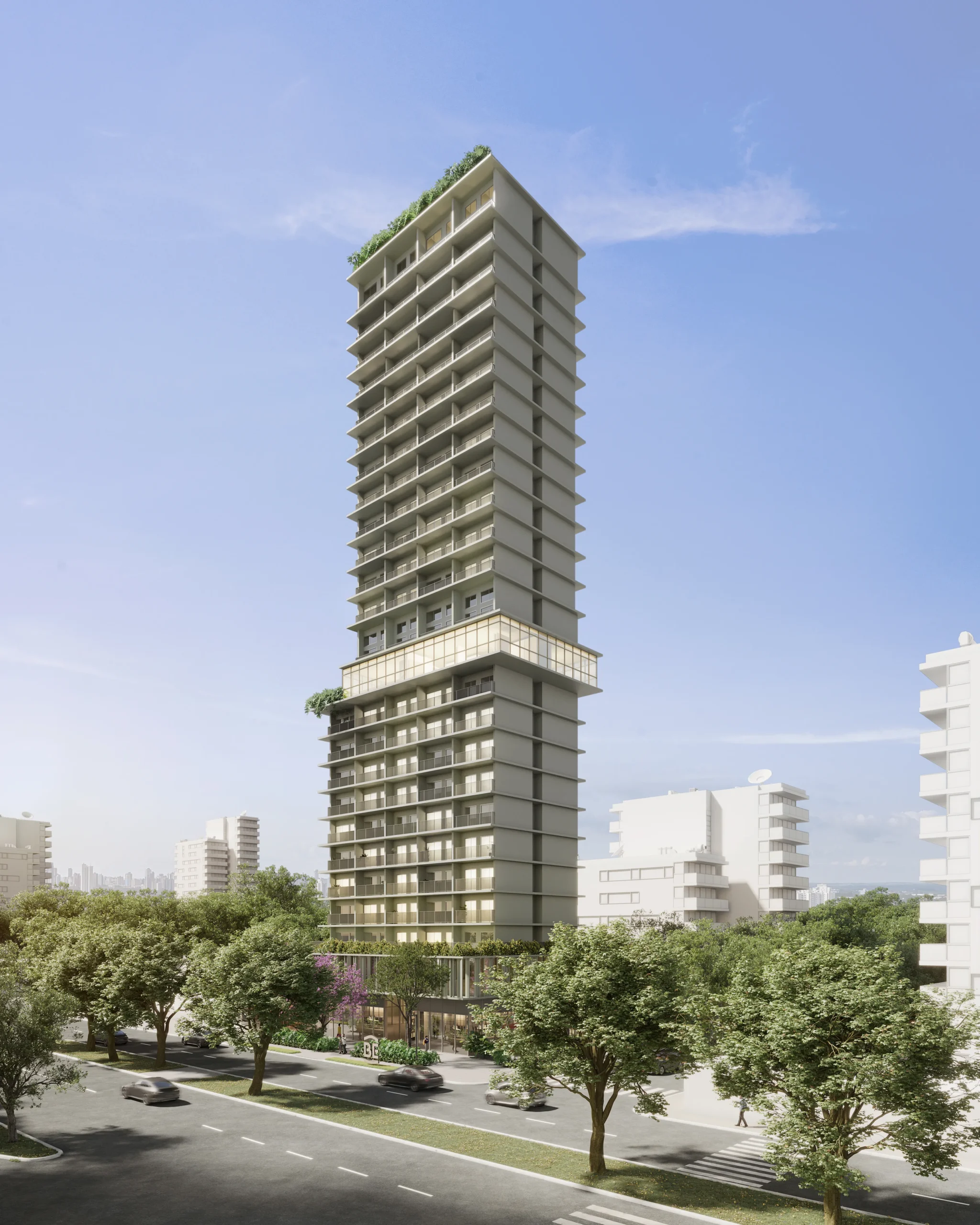 Fachada lateral BE São Paulo Maringá