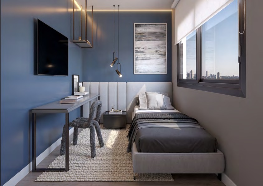 Quarto do Célis Park com vista para Maringá