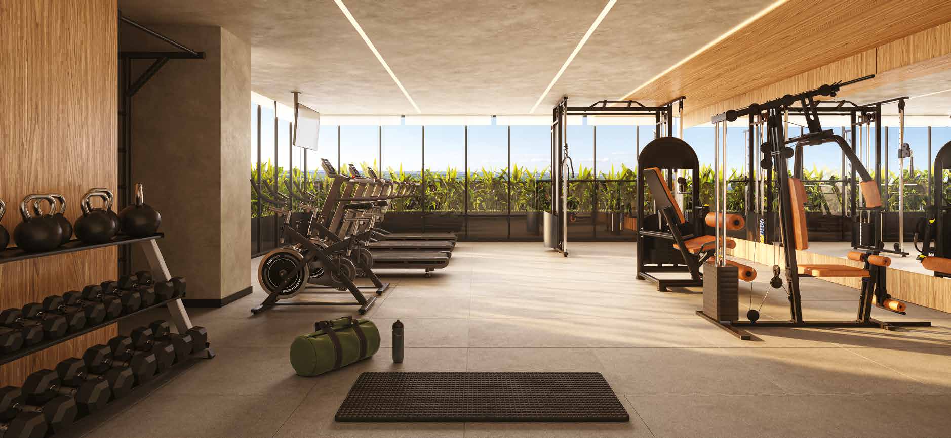 Academia completa no Elevvo Maringá