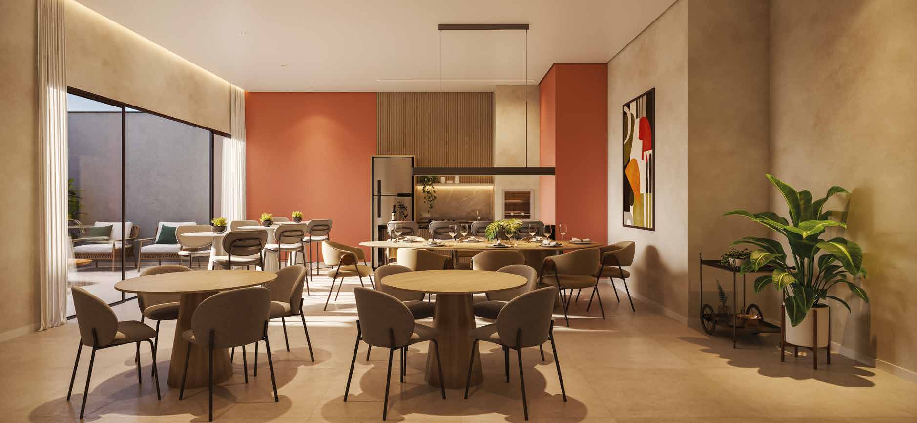 Espaço Gourmet com piscina exclusiva do Elevvo