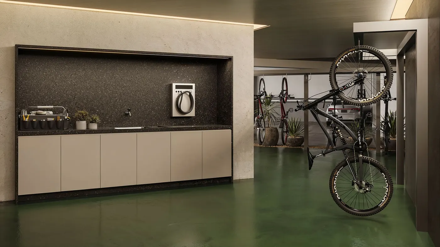 Bicicletário do Fascino em Maringá