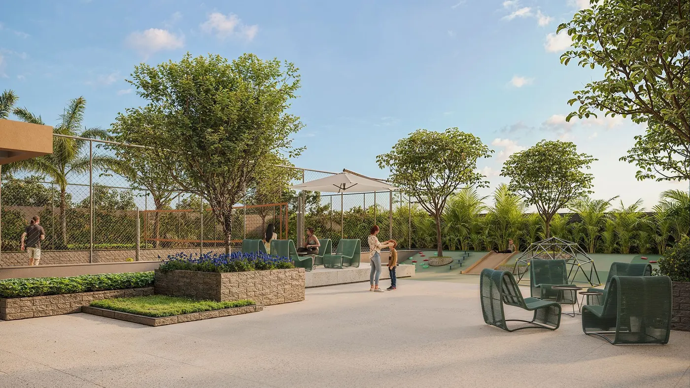 Praça e playground do Fascino em Maringá