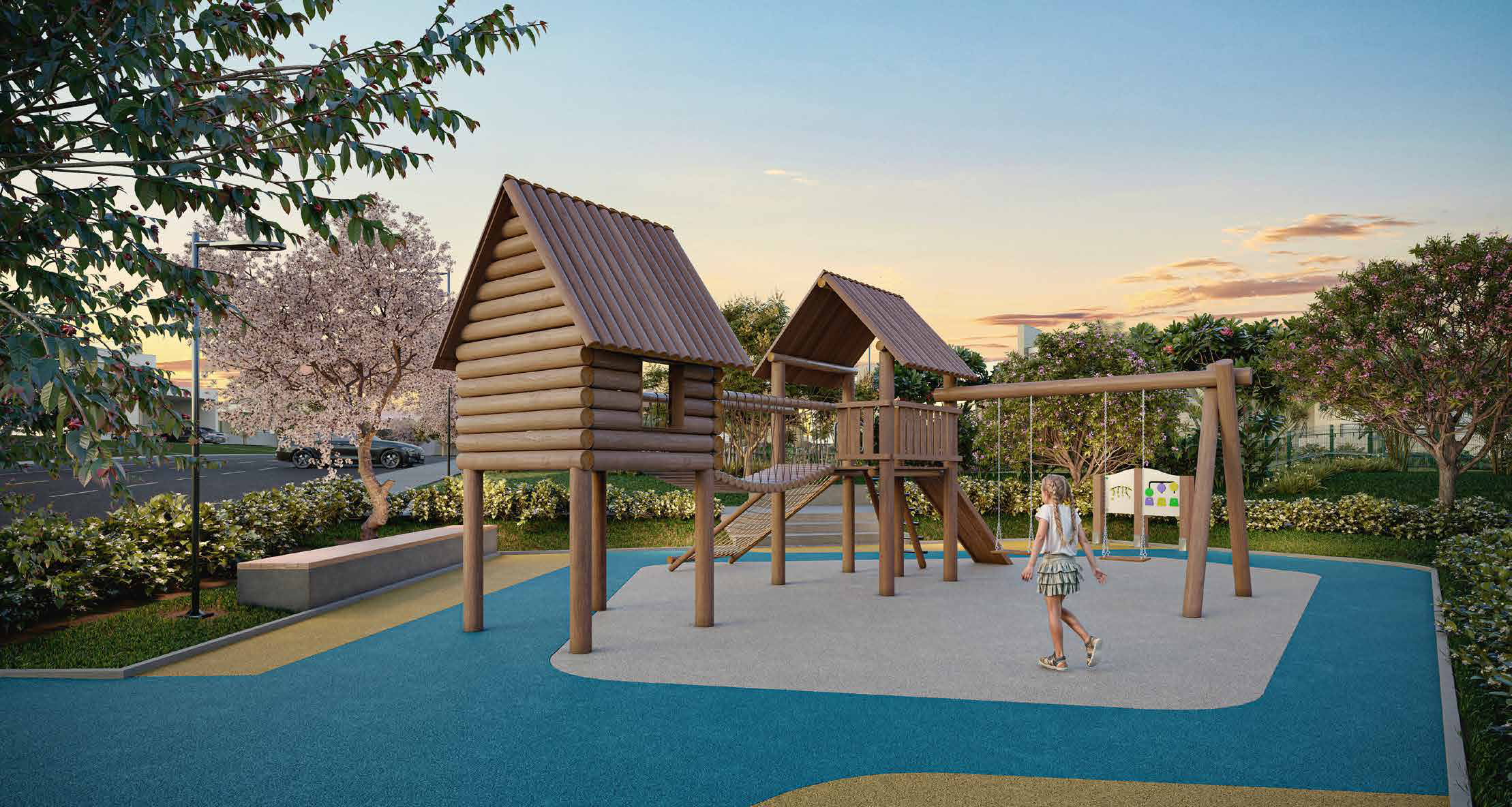 Render do playground do Garnet Casa Resort