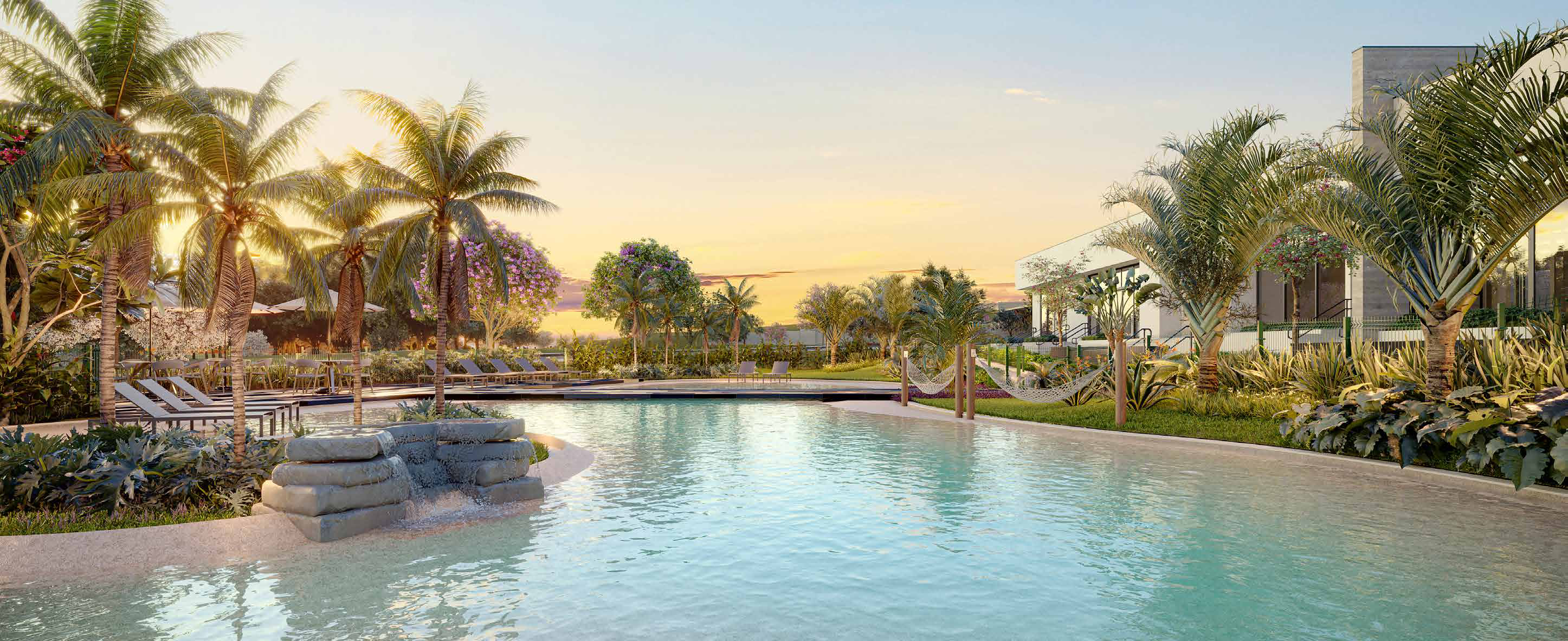 Render do Beach Pool do Garnet em Londrina