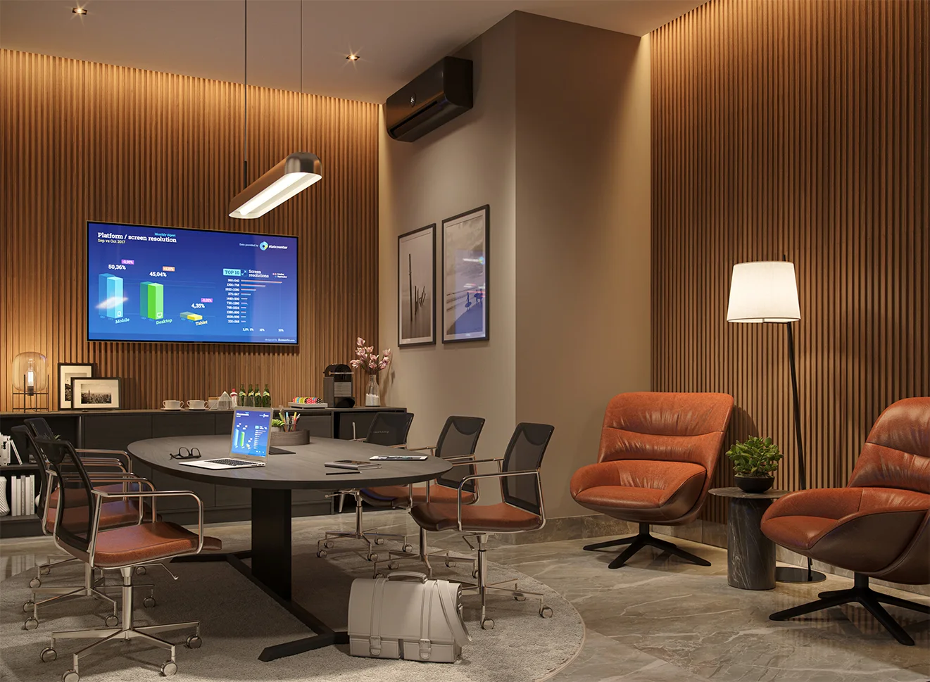 Coworking Imperium Park Residence Maringá - home office completo