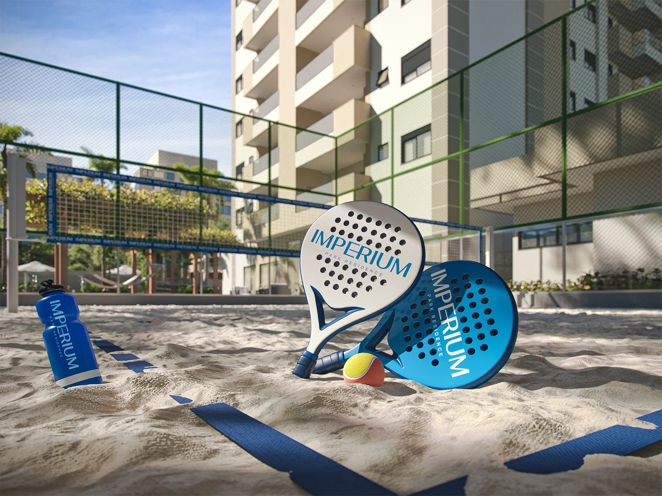 Quadra de Beach Tennis Imperium Maringá