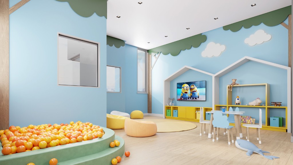 Espaço kids do condomínio — ambiente lúdico