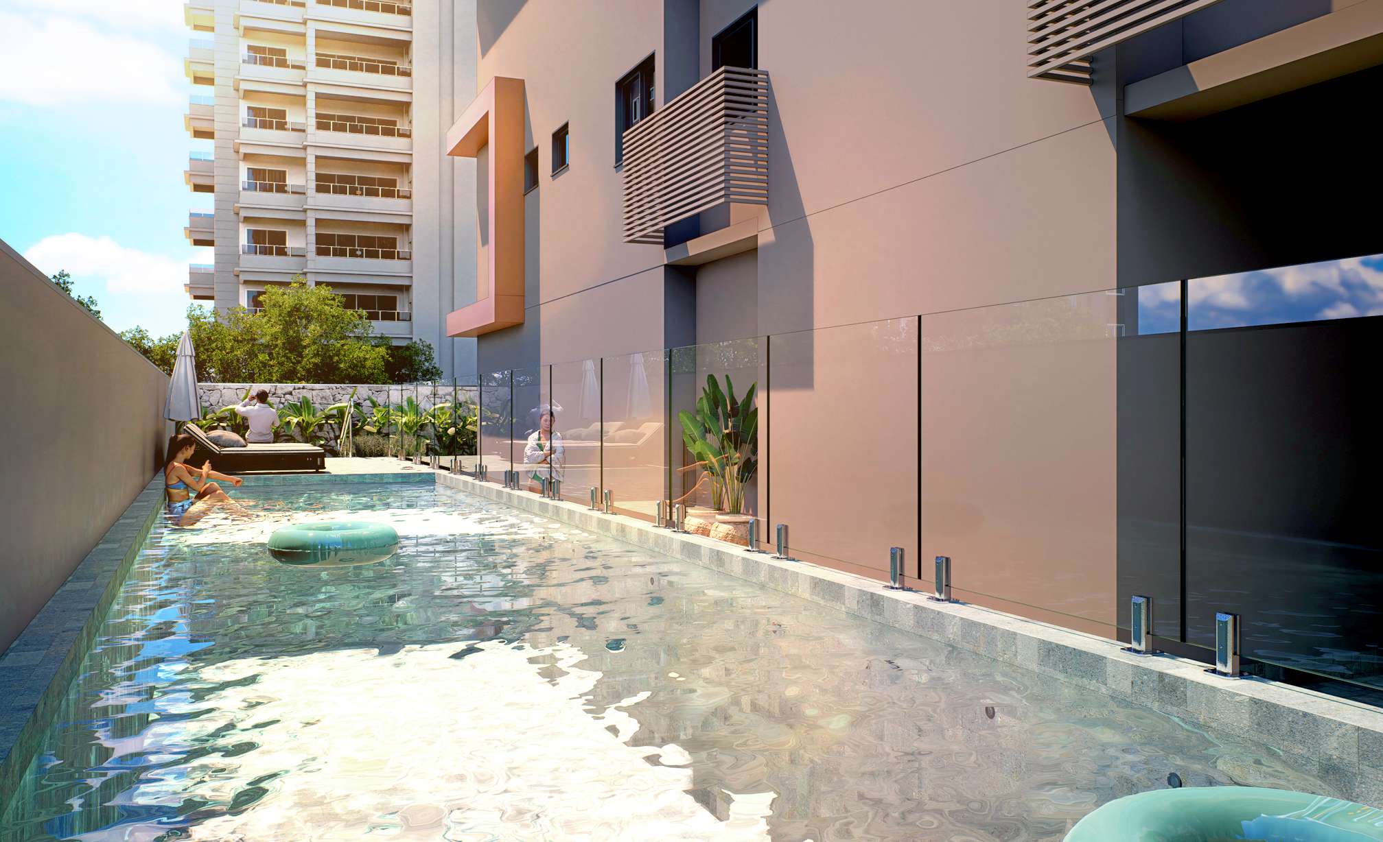 Piscina externa do Ingarden Maringá