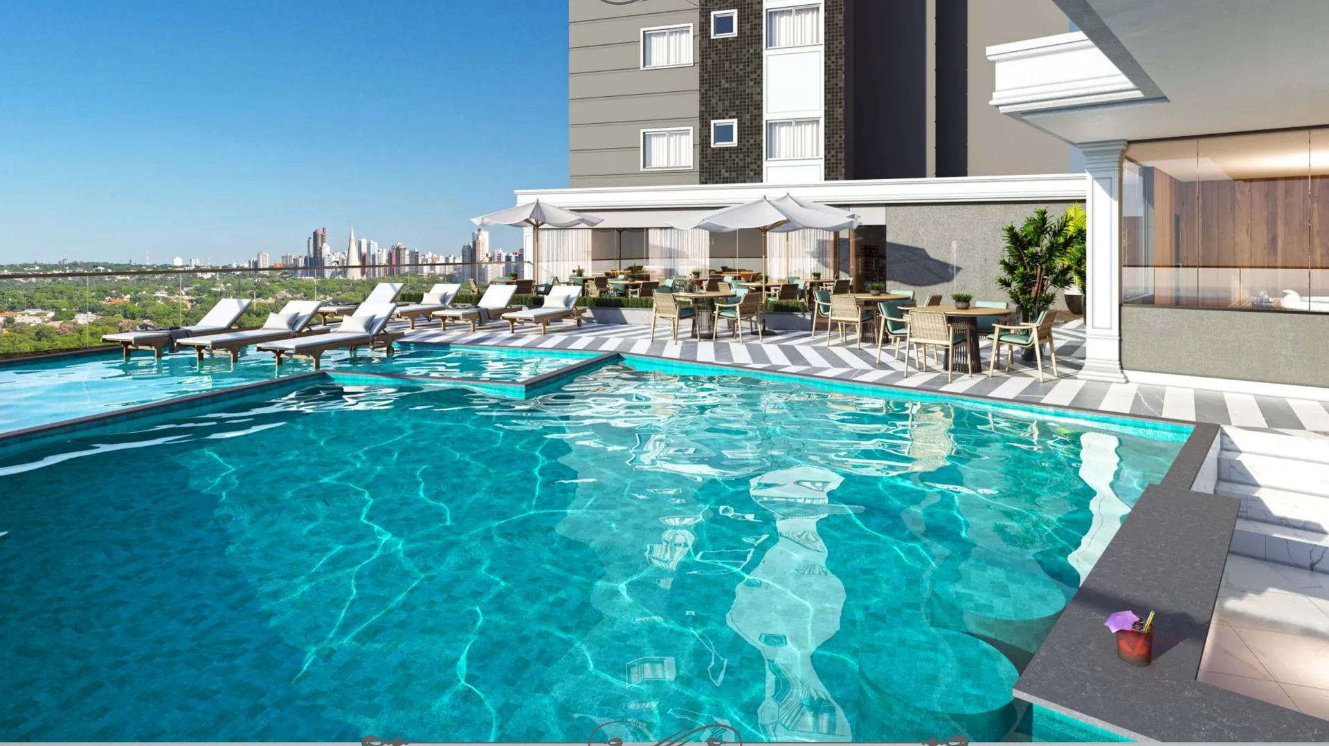 Piscina do La Martina em Maringá – área de lazer