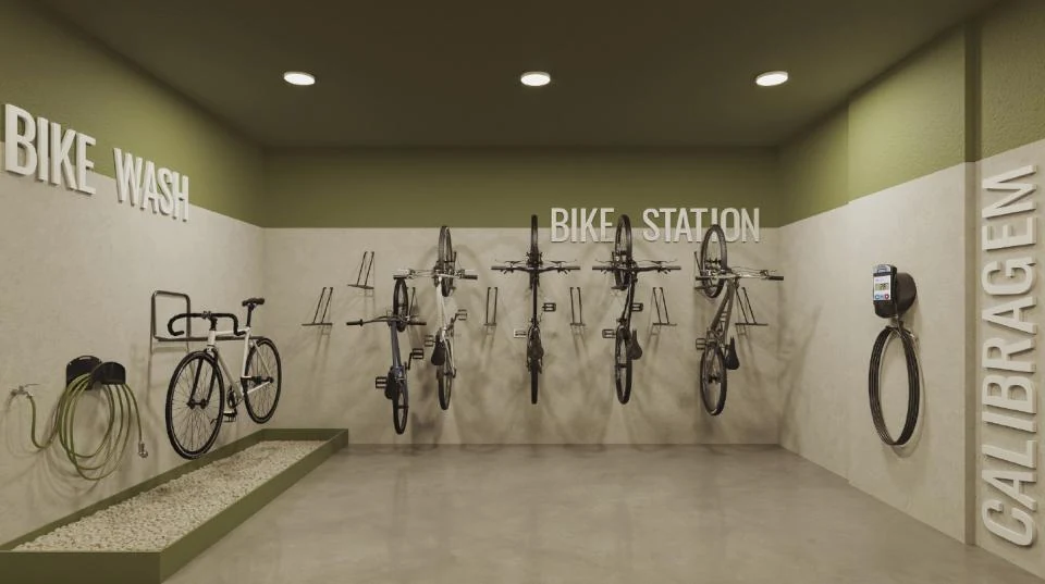 Bike station e bike wash no Lagoon Home Club