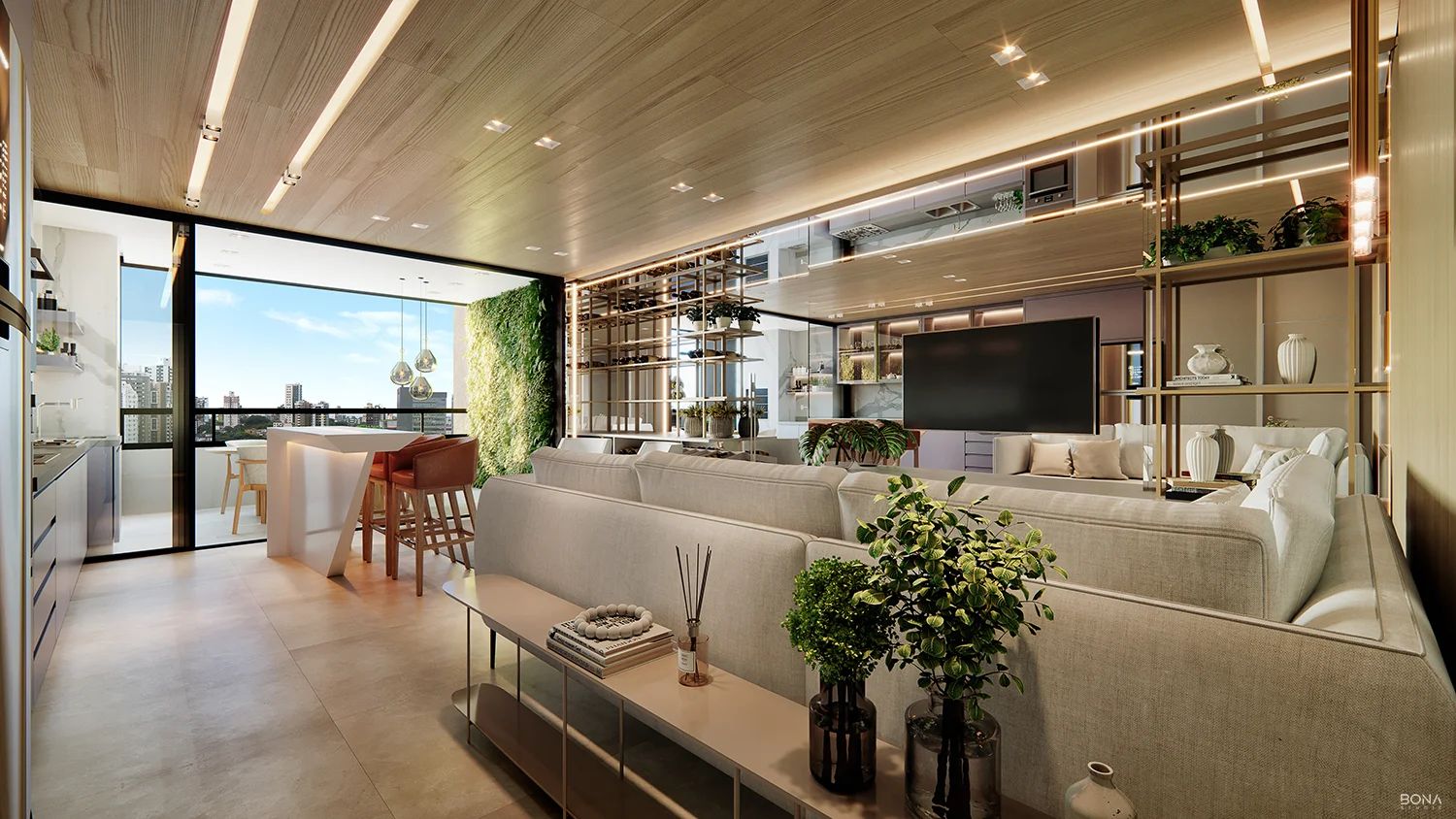 Fachada e torre do Legacy Santos Dumont em Maringá, Zona 01