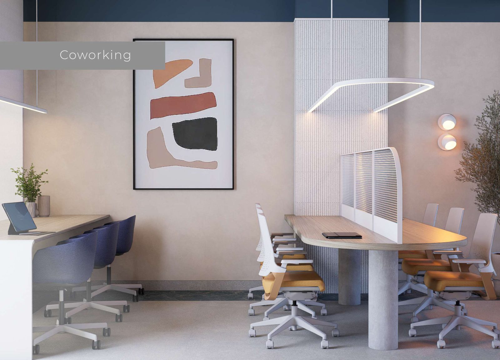 Espaço Coworking do Lumière Residence Club em Maringá