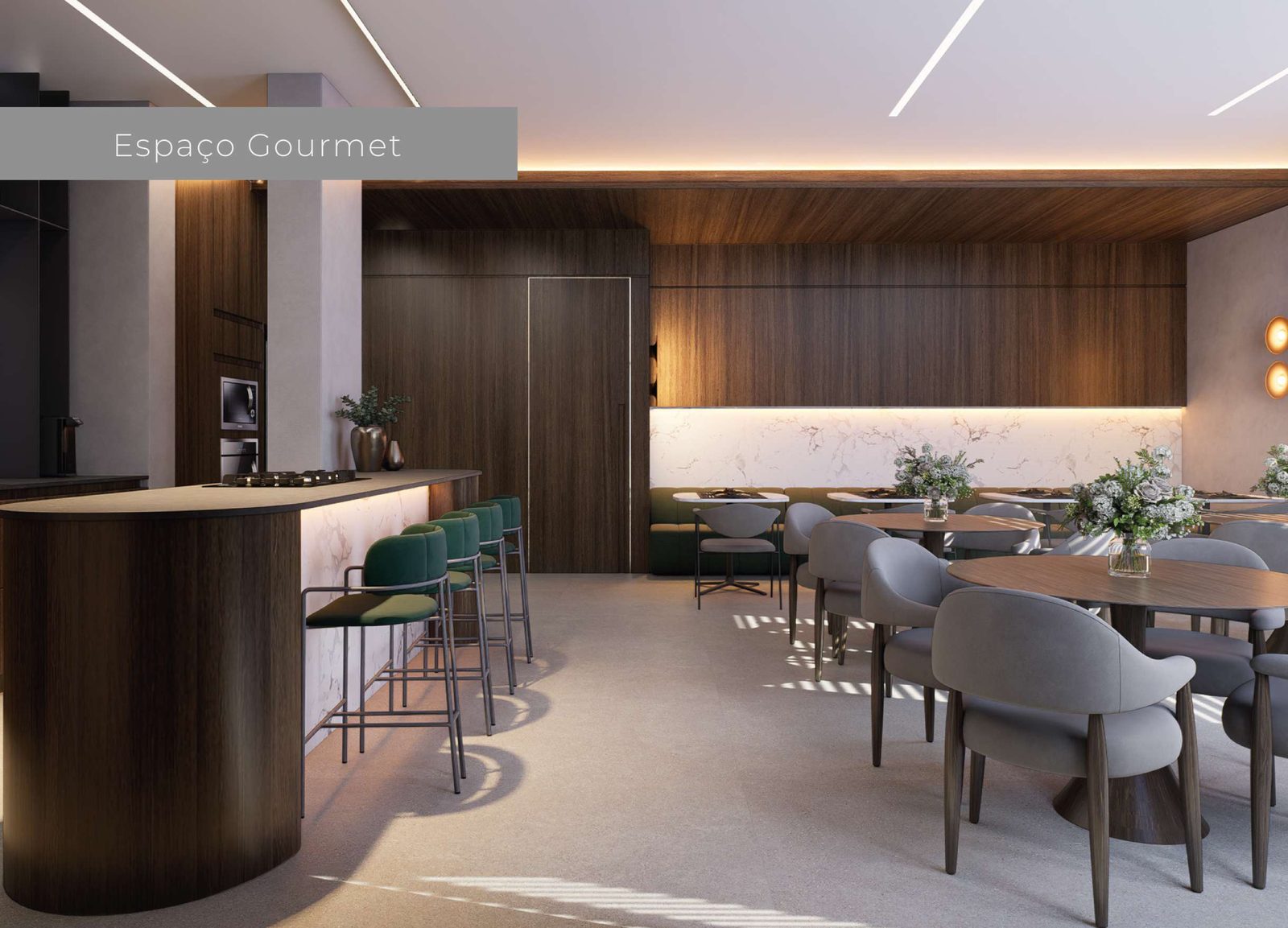 Espaço Gourmet coletivo do Lumière Residence Club