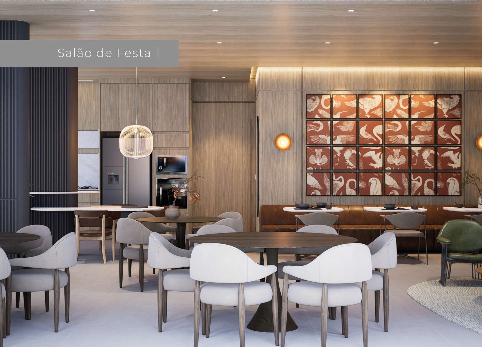 Salão de Festas integrado do Lumière Residence Club