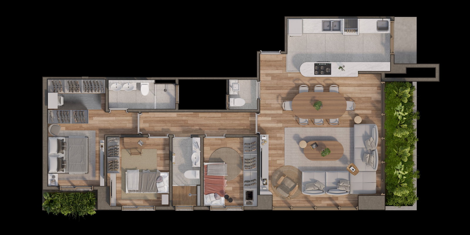 Suíte master Nest 635