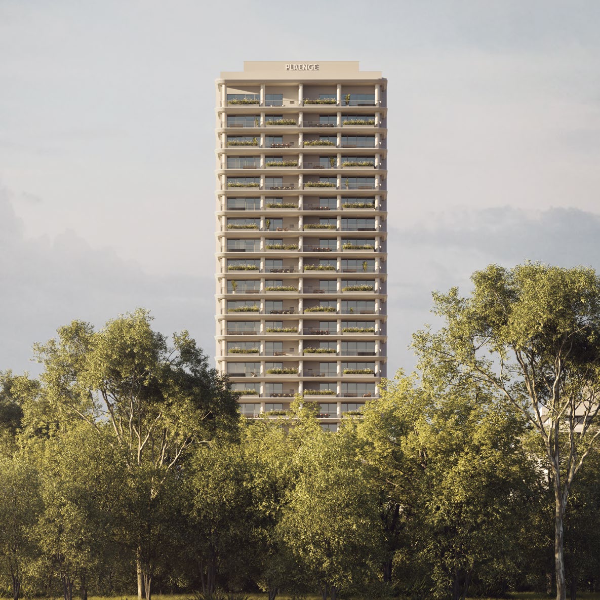 Fachada do Paseo Ingá em Maringá — projeto Studio Ronaldo Rezende