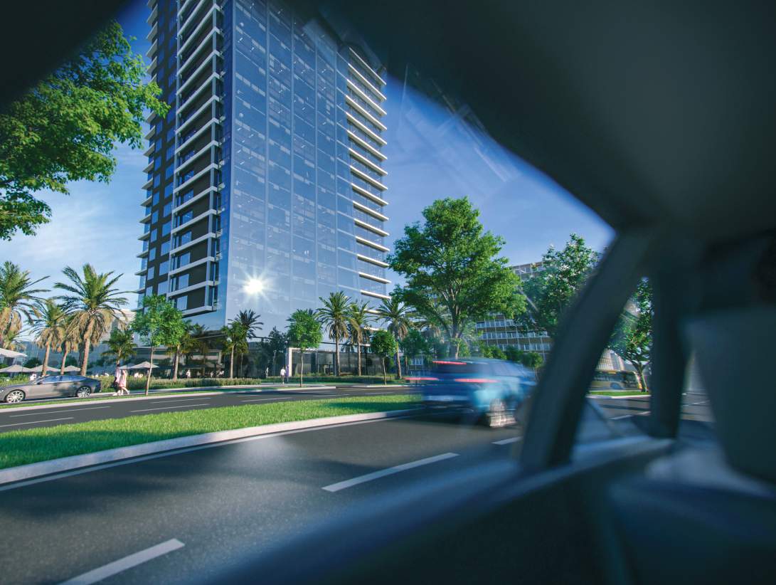 Render fachada Phenom Centro Empresarial