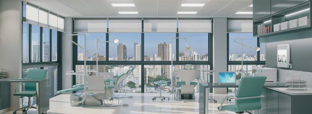 Planta da sala de 142m² do Phenom em Maringá