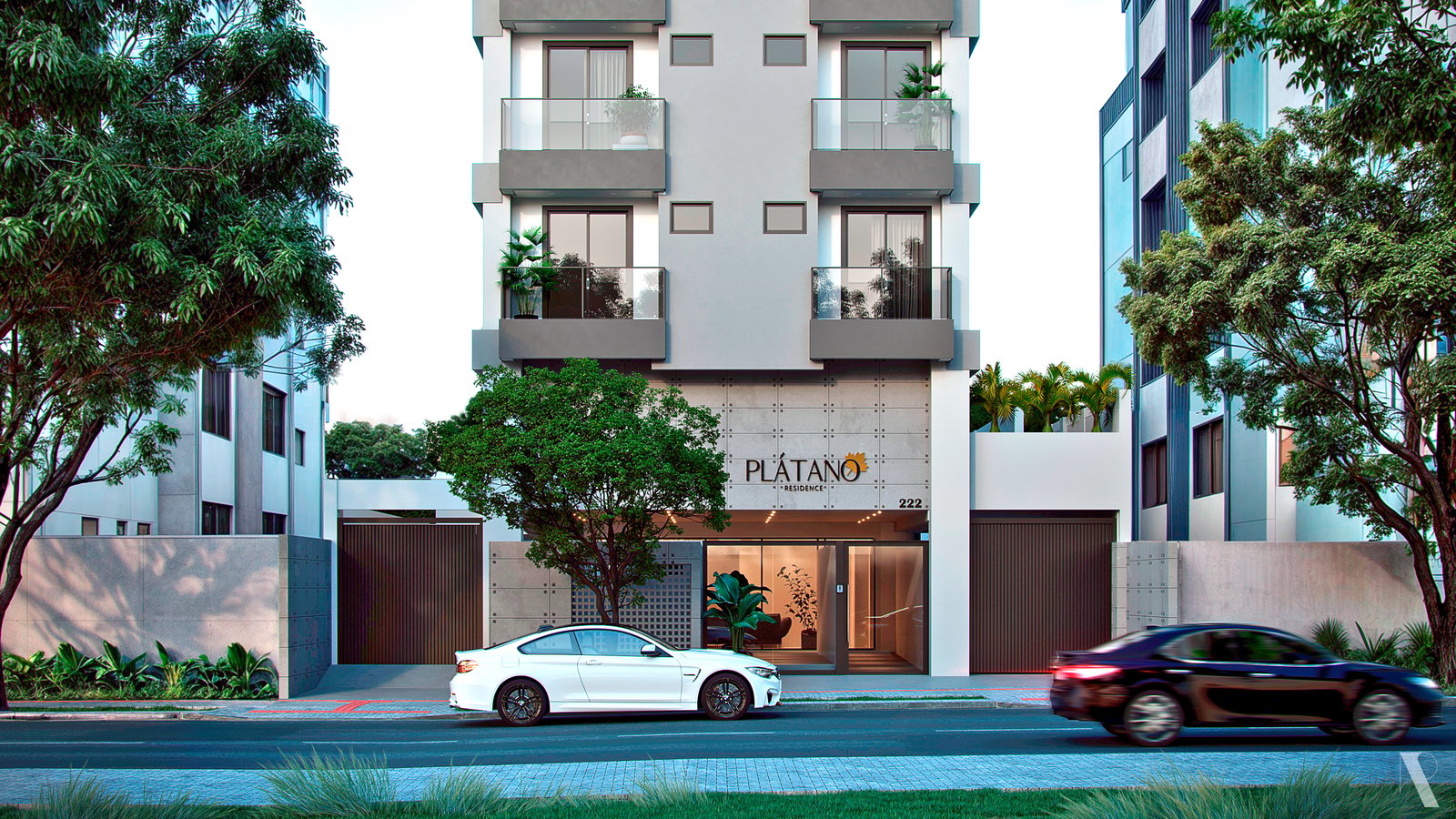 Fachada Plátano Residence em Maringá