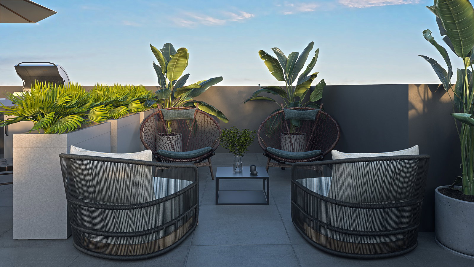 Piscina rooftop Plátano Residence Maringá