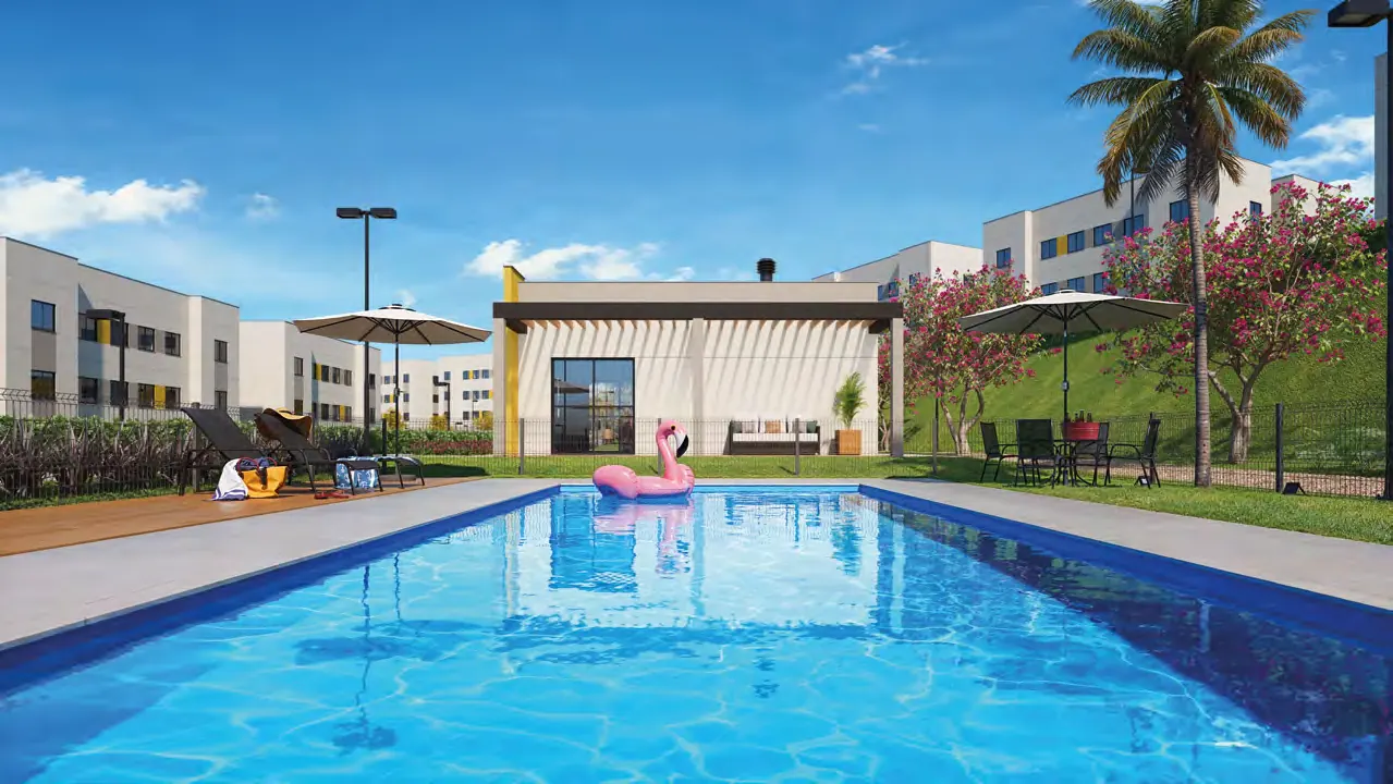 Piscinas adulto e infantil do Porto Aurora — Reserva Saltinho Londrina