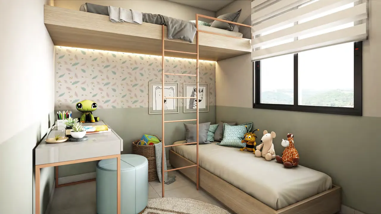 Quarto infantil do Porto Aurora em Londrina/PR
