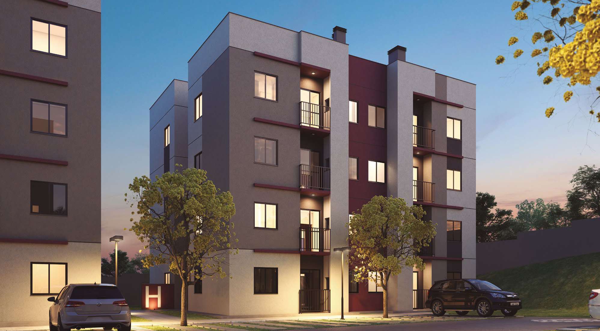 Perspectiva externa Porto Reserva Londrina