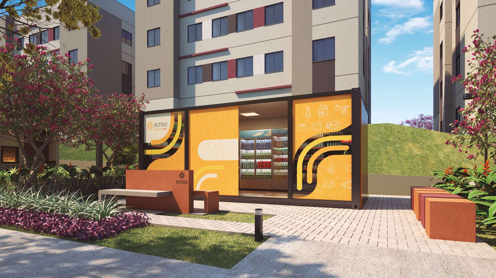 Planta tipo 2 Porto Reserva 40,34m²