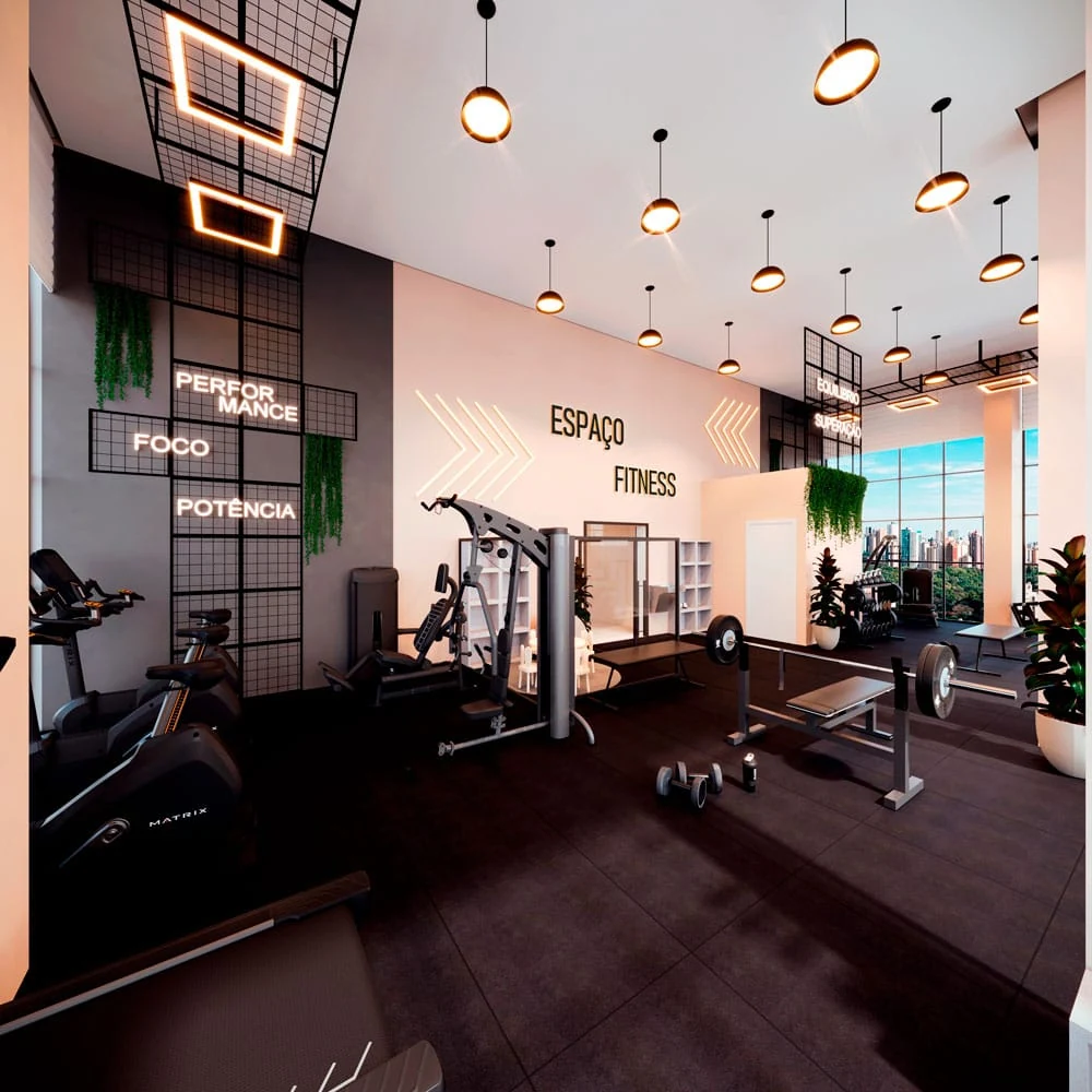 Academia do Residencial Baobá em Maringá