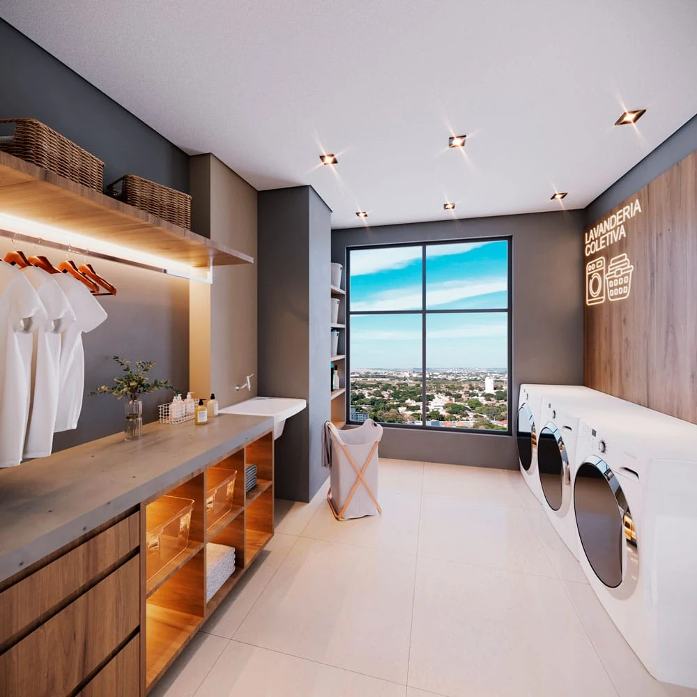 Lavanderia OMO do Residencial Baobá