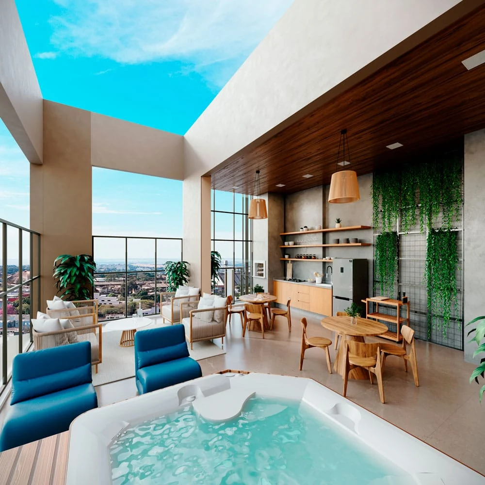 SPA com hidromassagem do Residencial Baobá