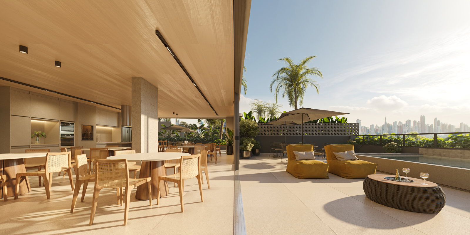 Espaço gourmet ambiente Simbio Maringá