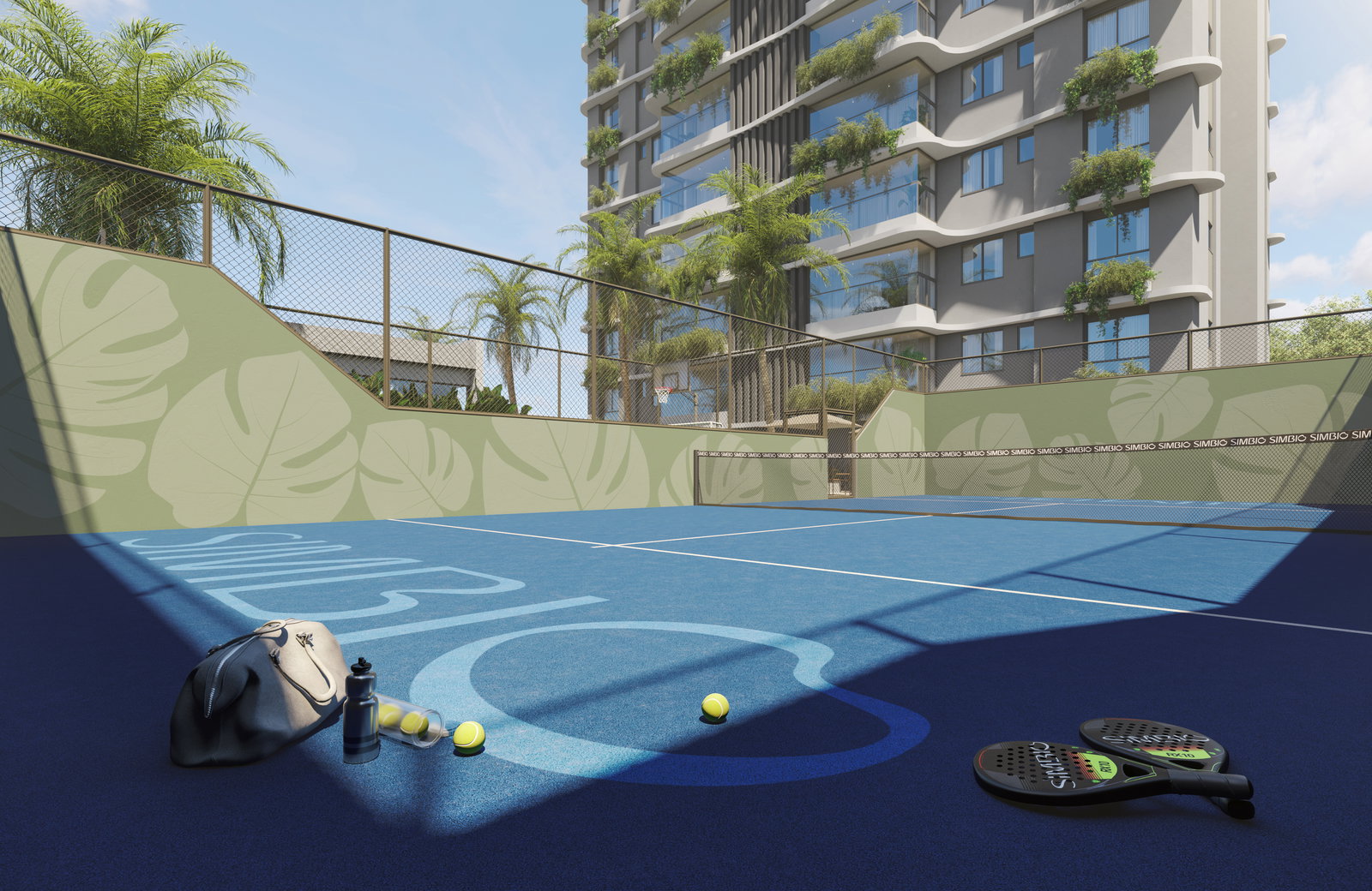 Quadra de padel Simbio Maringá