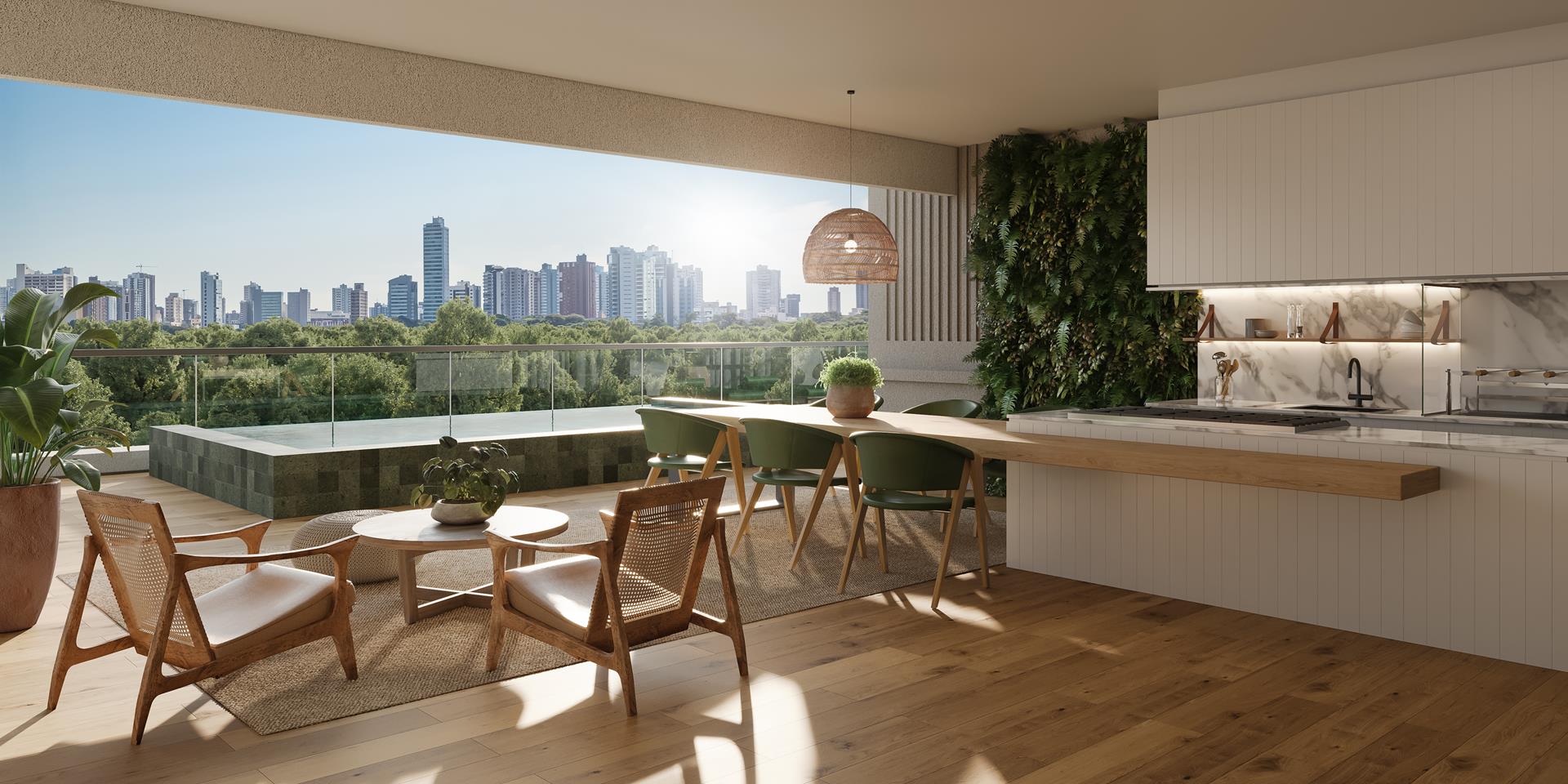 Apartamento Diferenciado Solaia com terraço e piscina privativa em Maringá