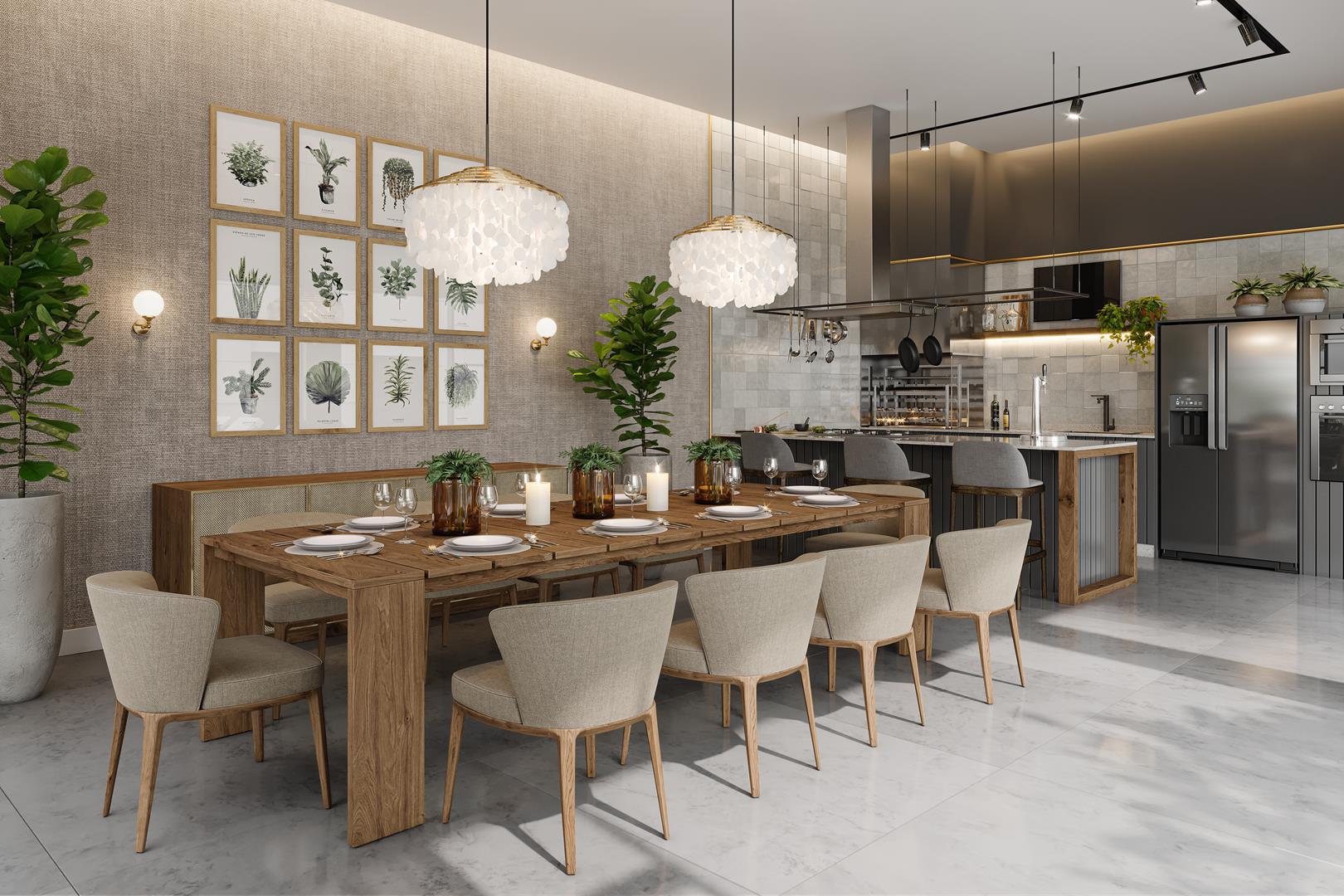 Gourmet com piscina privativa do Solaia Exclusive Residences em Maringá