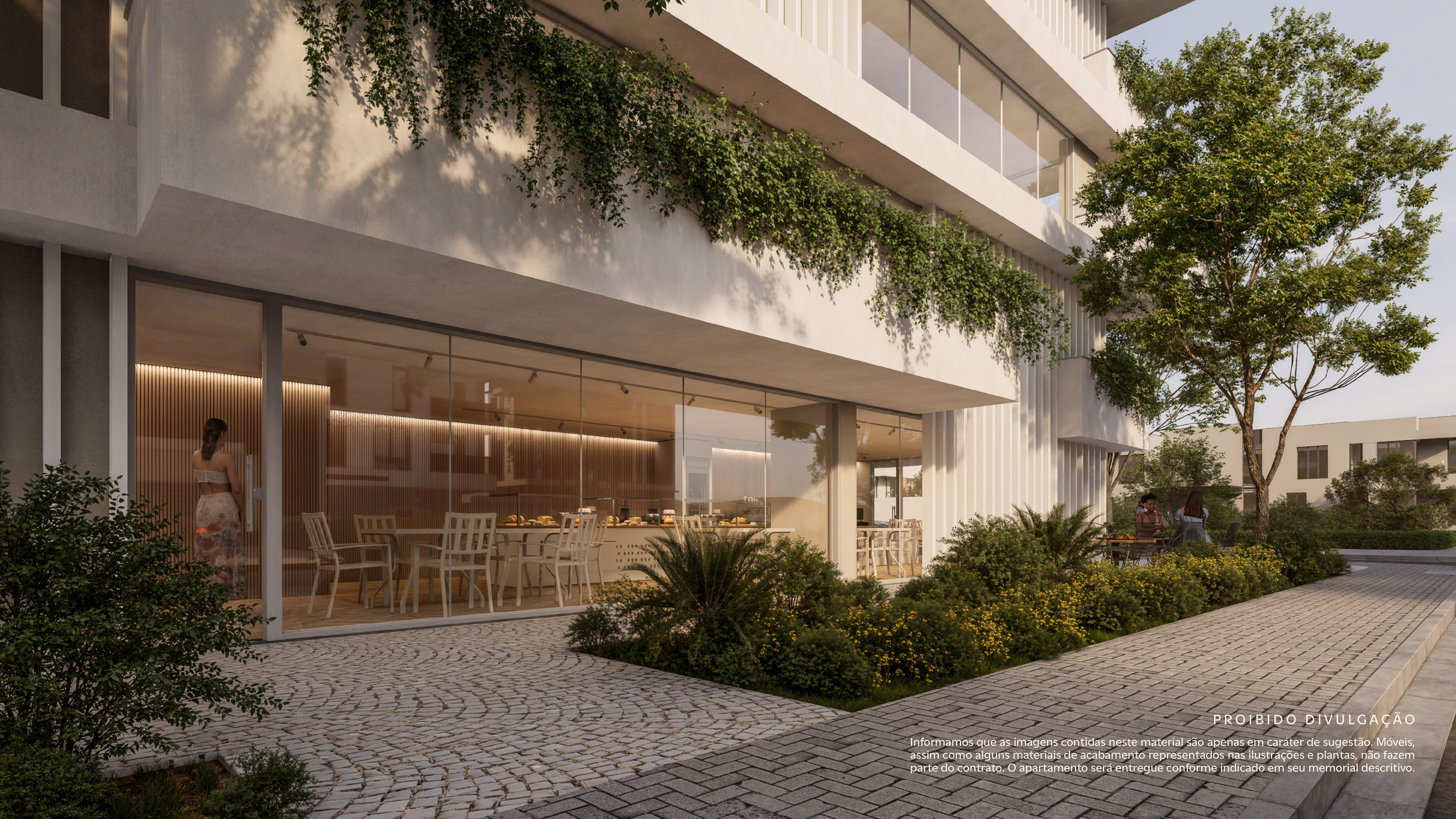 Perspectiva externa do edifício Tauri em Porto Belo, duas torres residenciais a 250m da praia